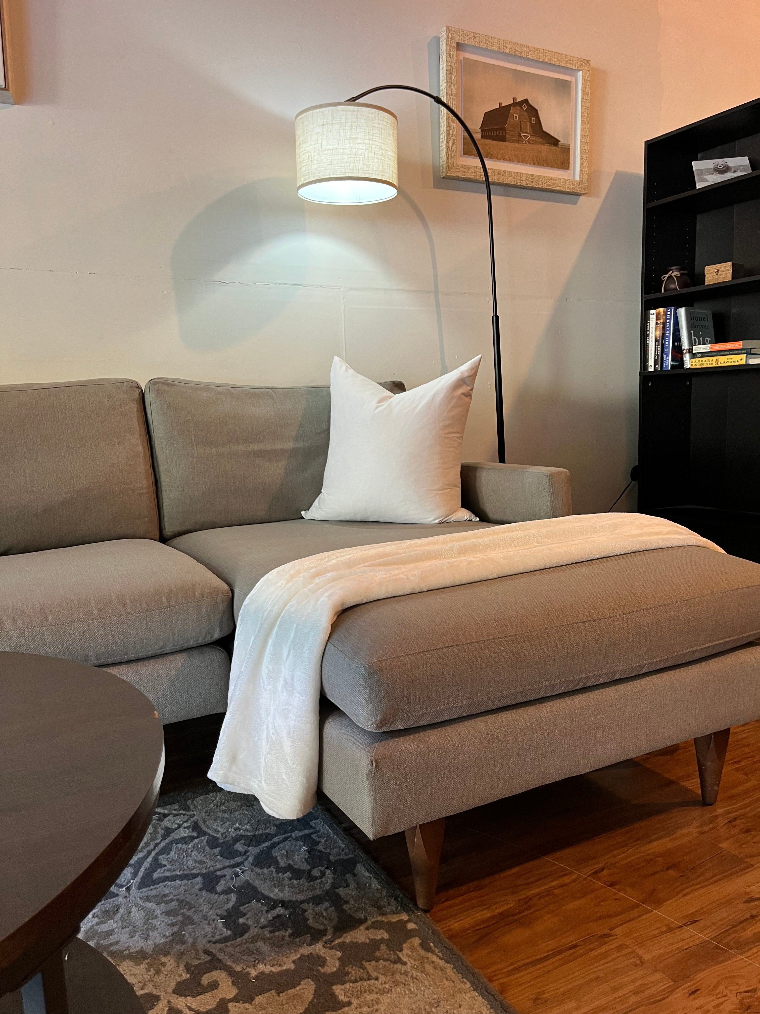 Room & Board Sectional in Heather Gray