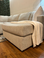 Ashley Furniture Sectional with Ottoman in Dove Gray