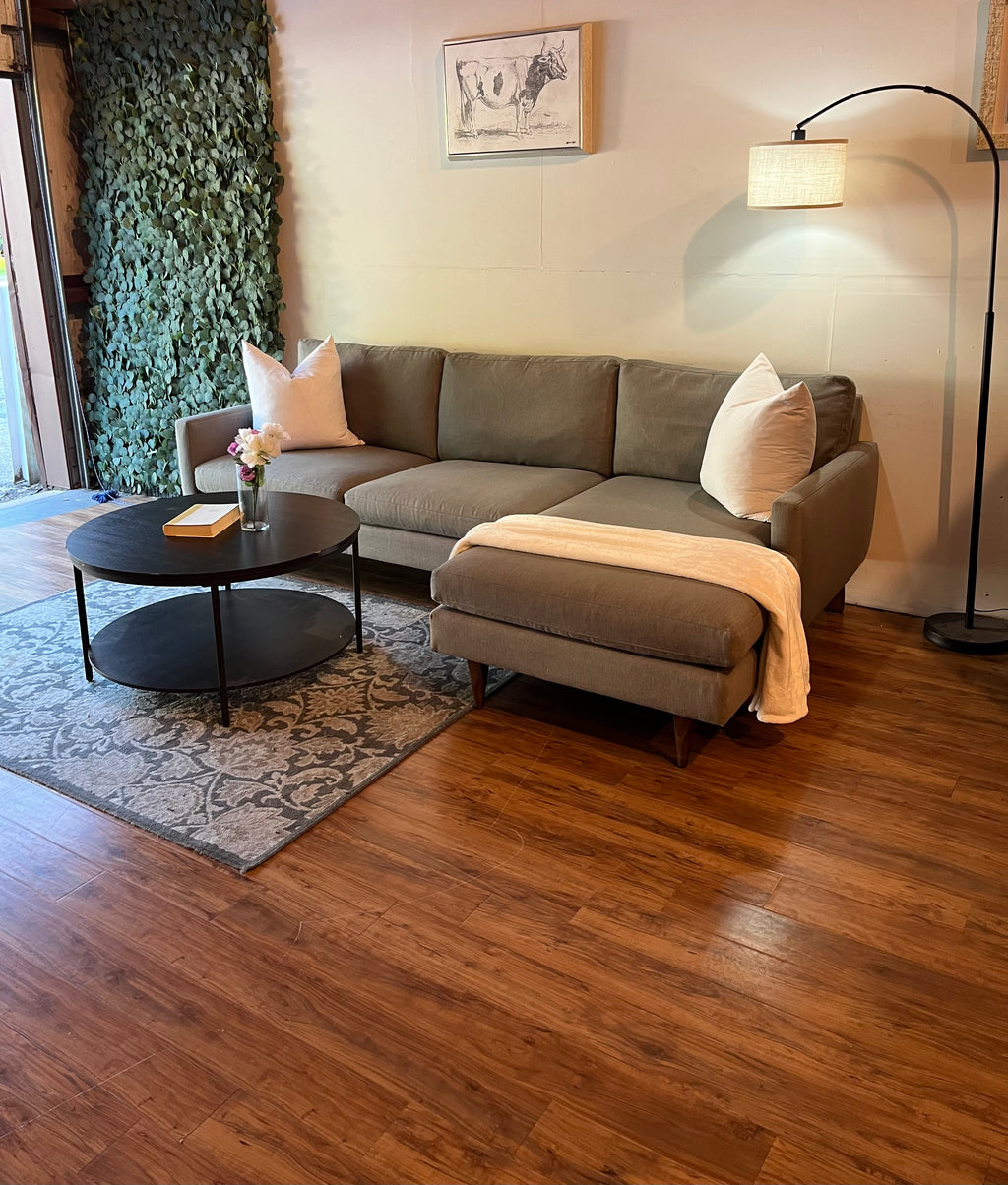 Room & Board Sectional in Heather Gray