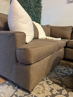 Jordan’s Furniture Sectional in Taupe