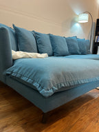 Joybird Denna Sectional in Lagoon