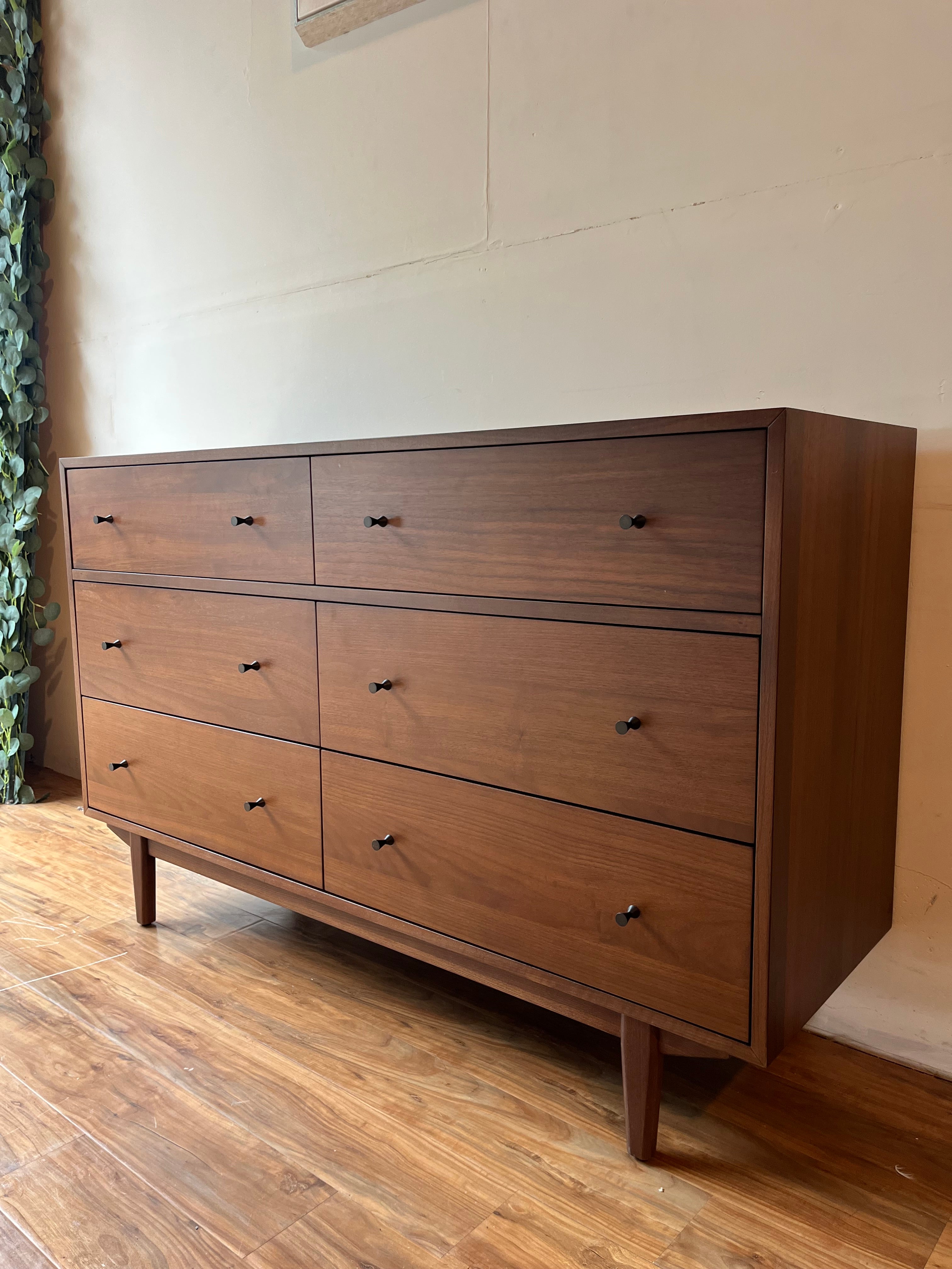Article Cooper 6-Drawer Dresser in Walnut