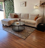 Jordan’s Furniture Sectional in Pearl White