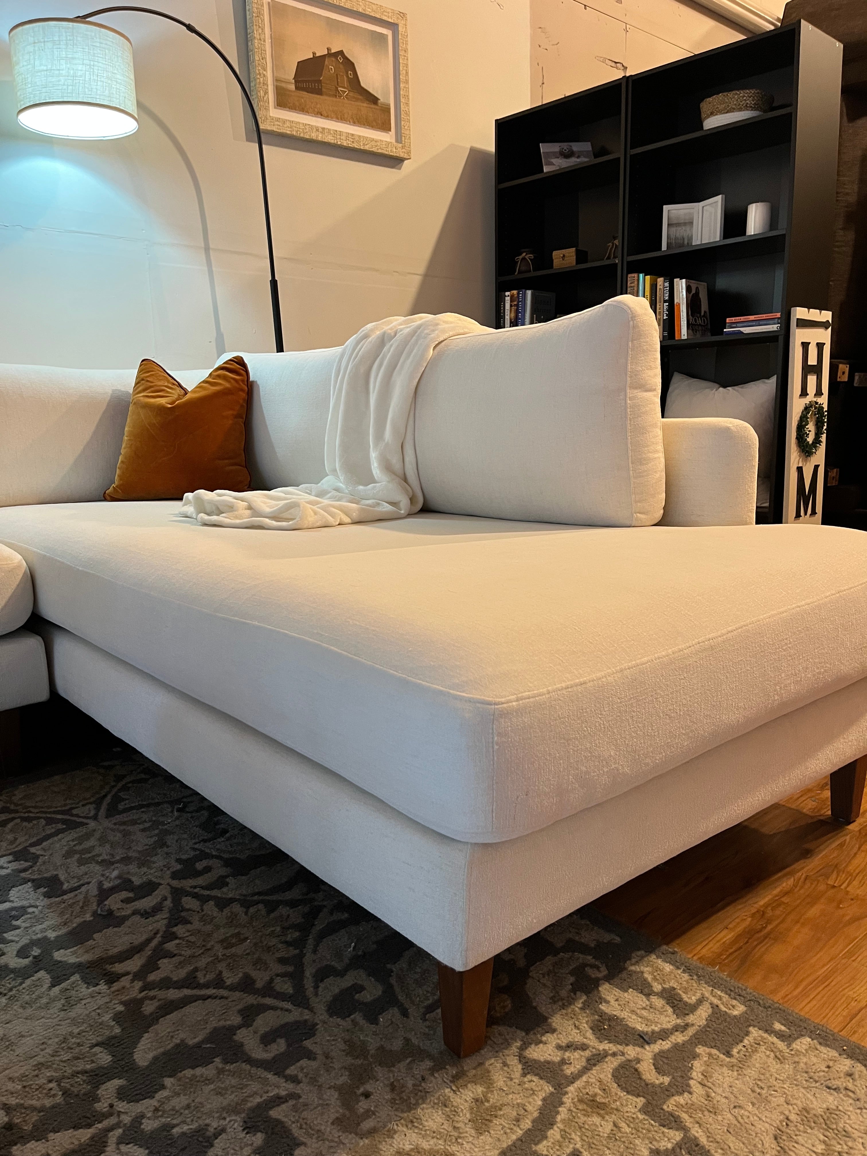 Interior Define Winslow Sectional in Frost White
