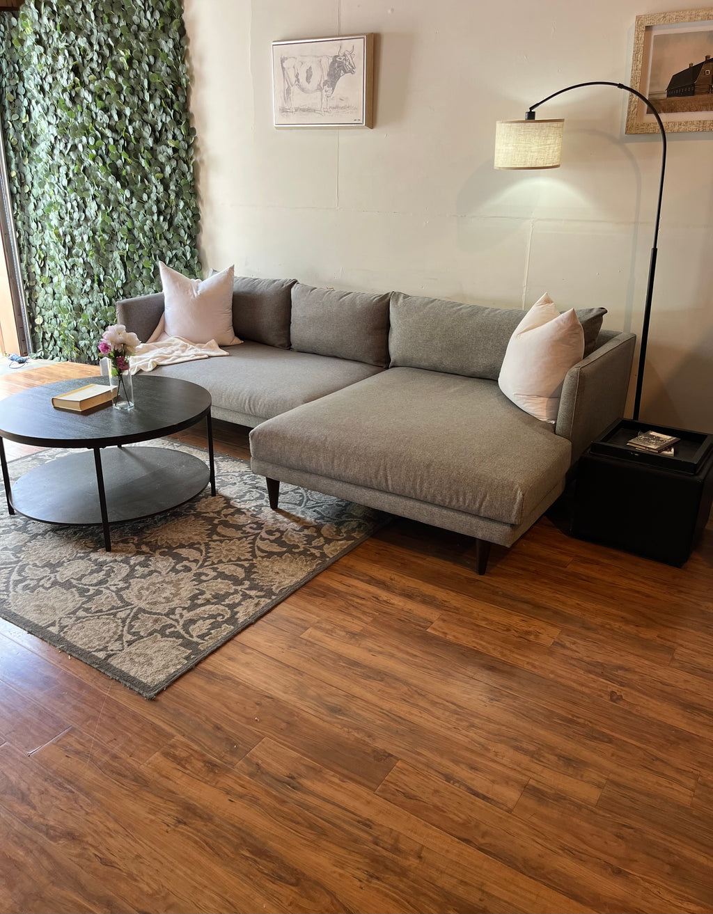 Joybird Lewis Sectional in Taylor Felt Gray