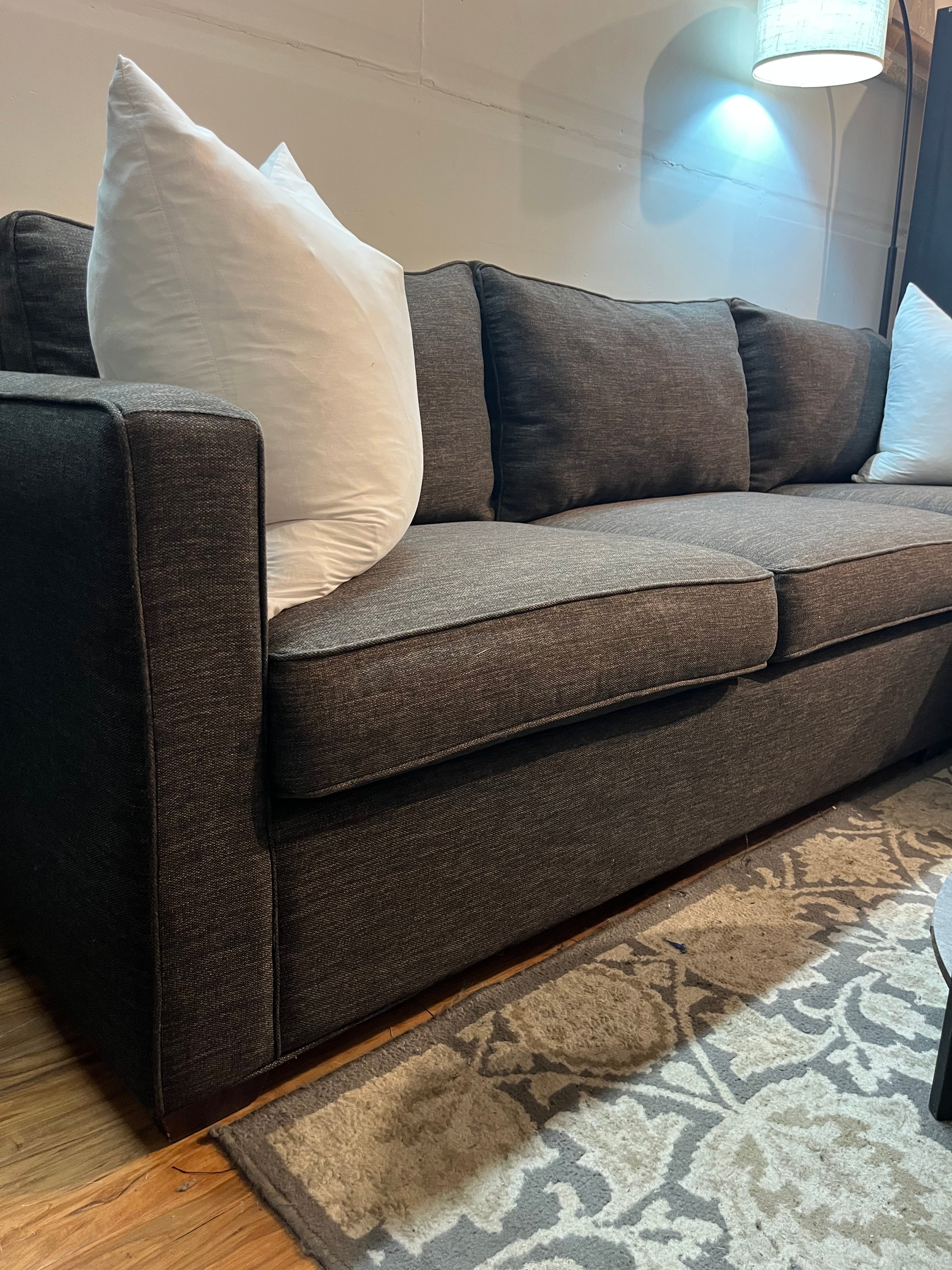 Crate & Barrel Davis Sectional in Graphite
