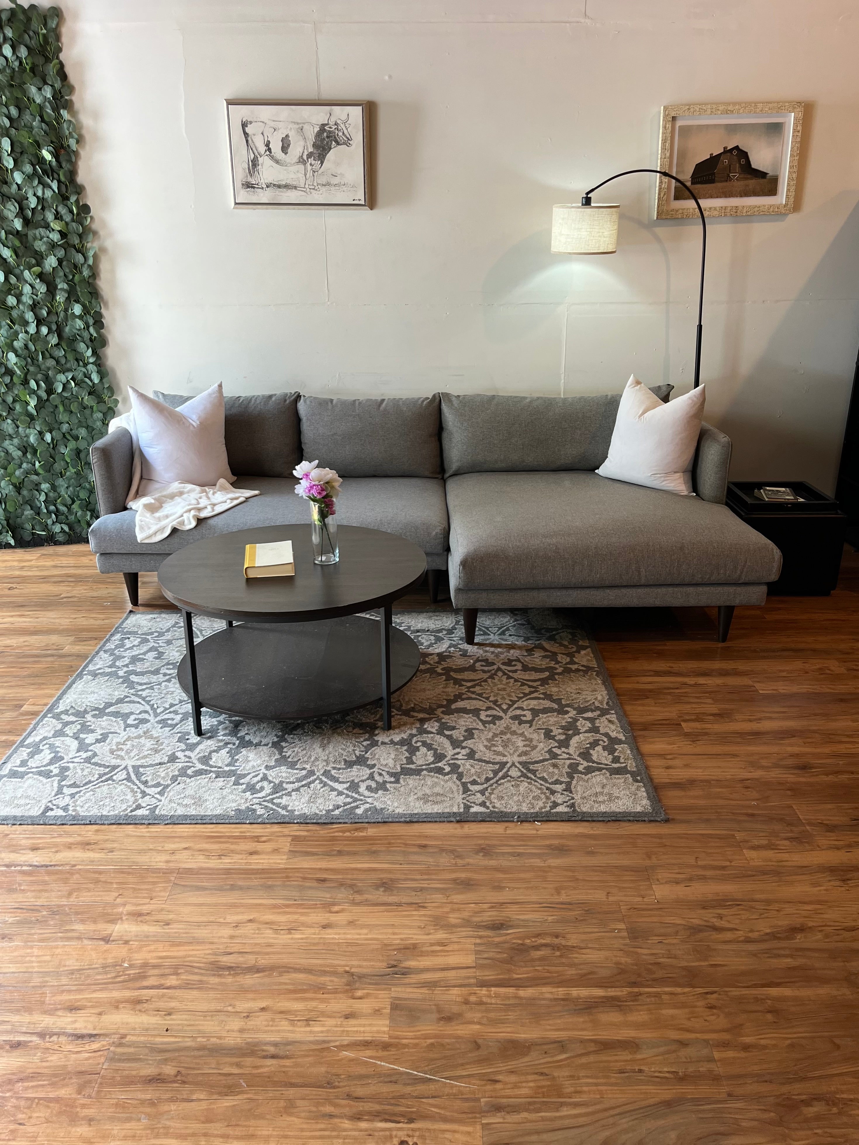 Joybird Lewis Sectional in Taylor Felt Gray