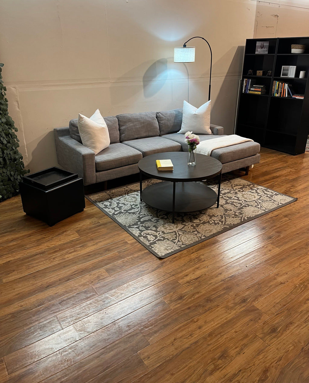 West Elm Eddy Sectional with Reversible Chaise in Graphite