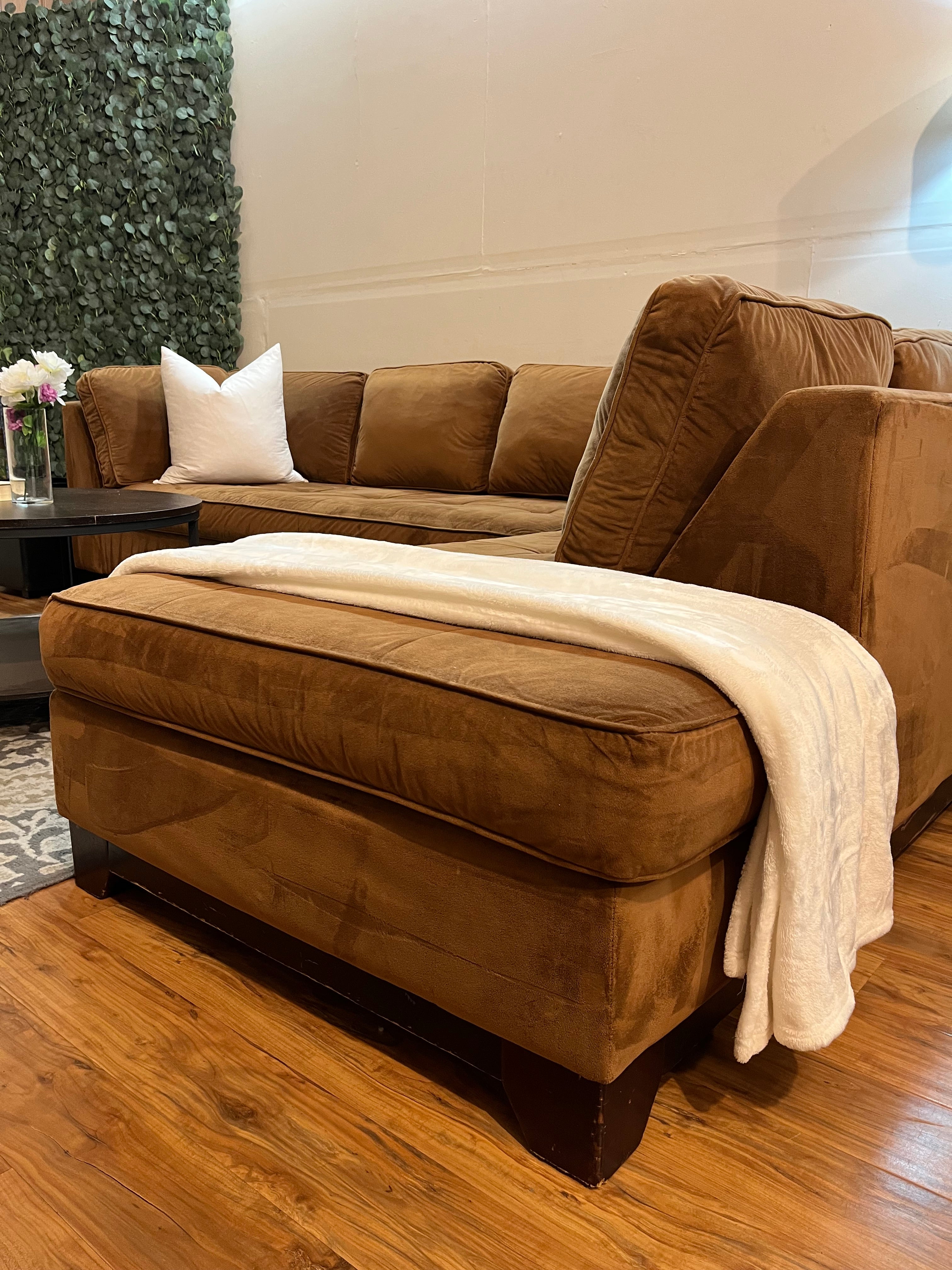Macy’s Sectional in Caramel
