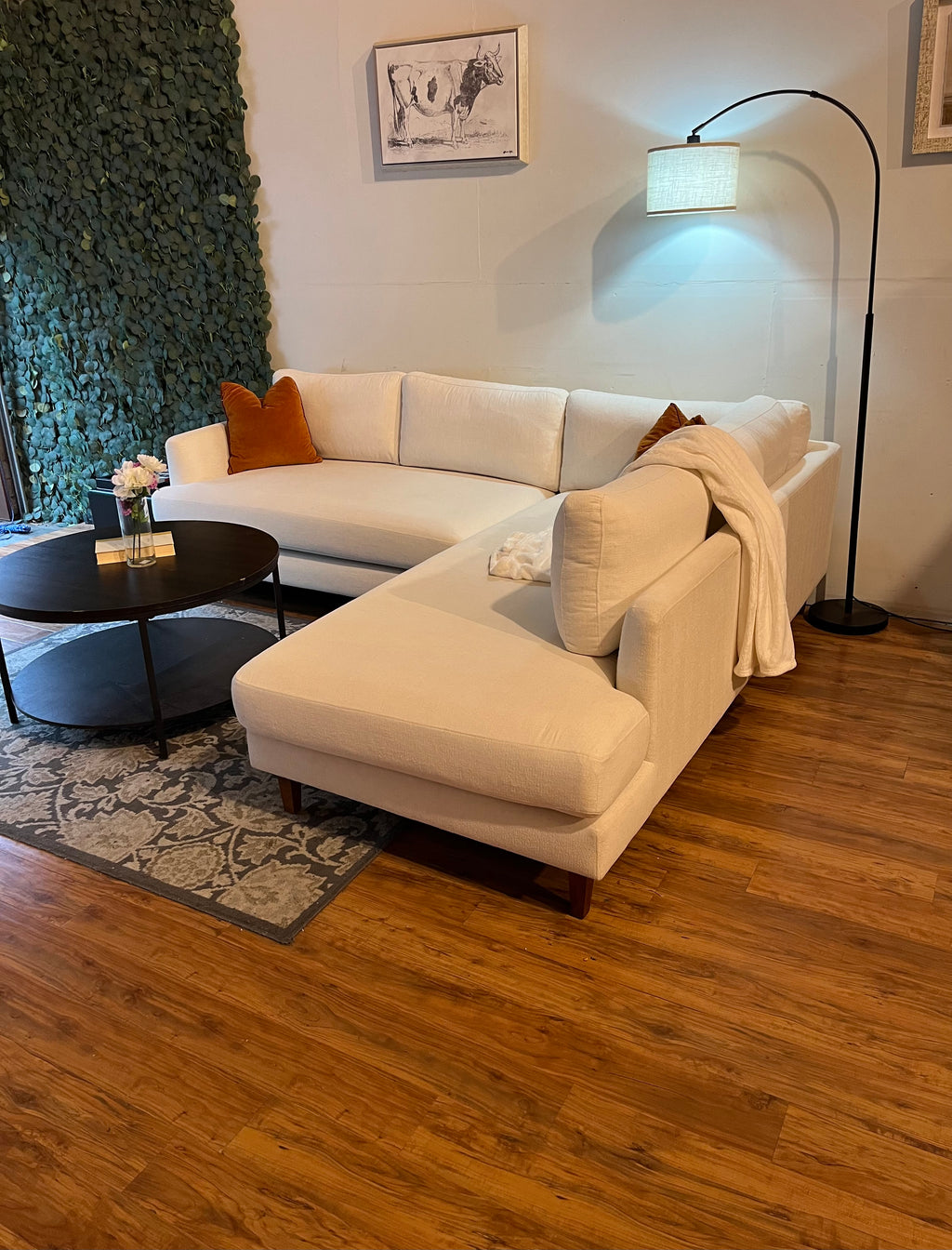 Interior Define Winslow Sectional in Frost White