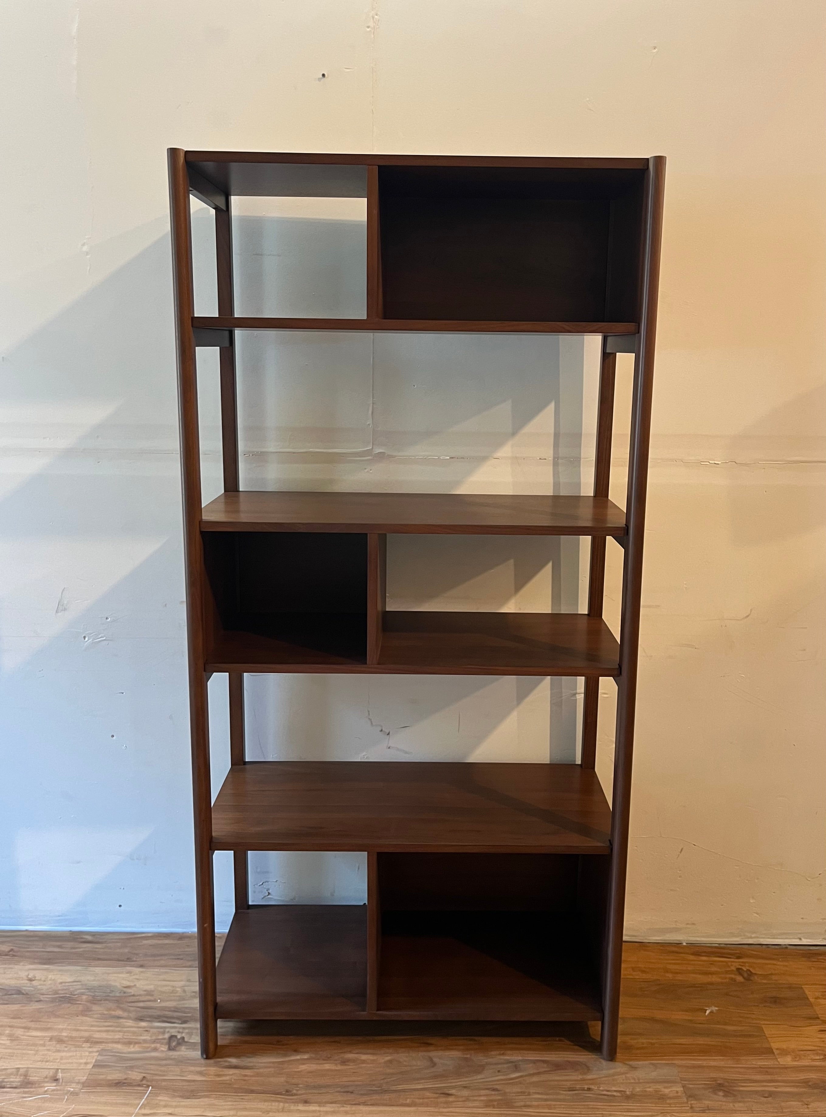 Article Mysen 34" Bookcase, Tall - Walnut