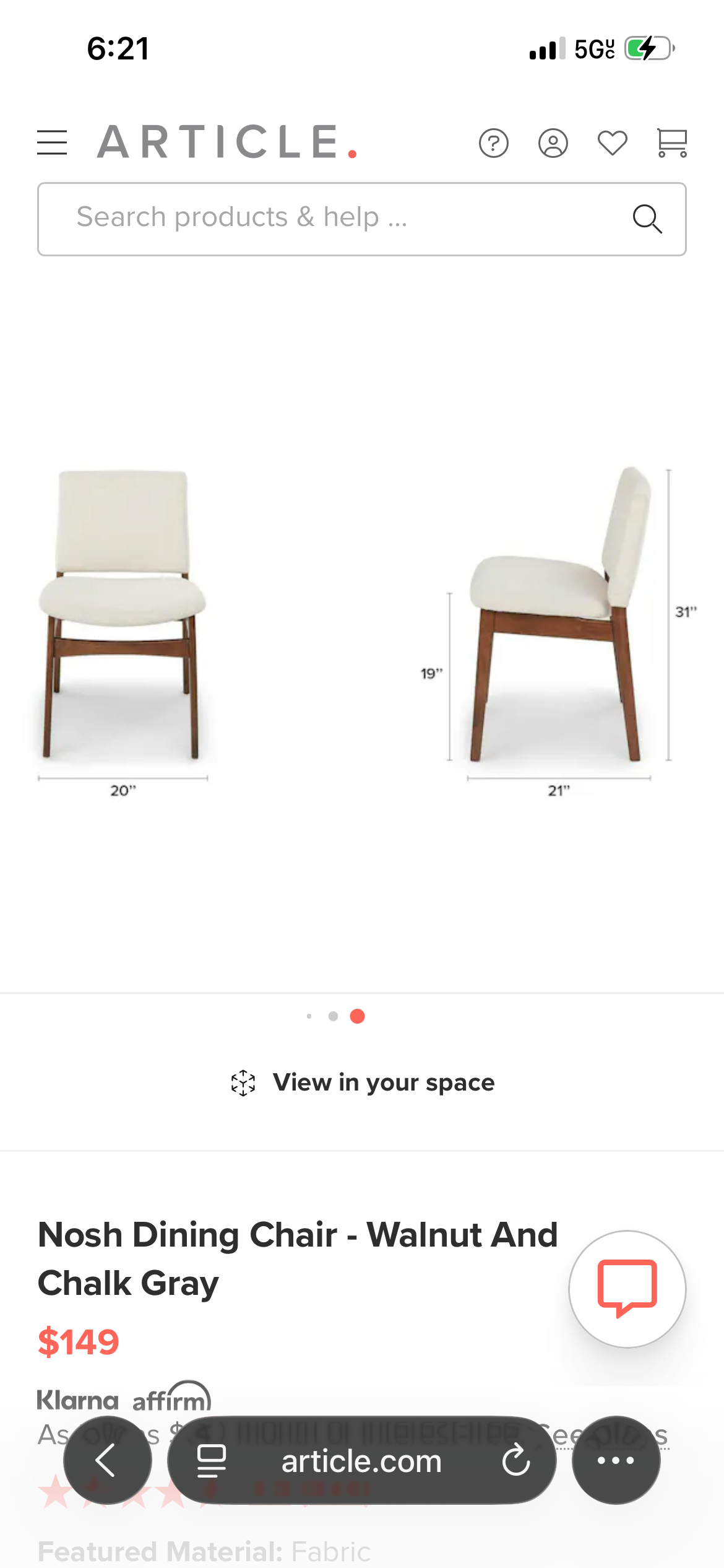 Article Nosh Dining Set