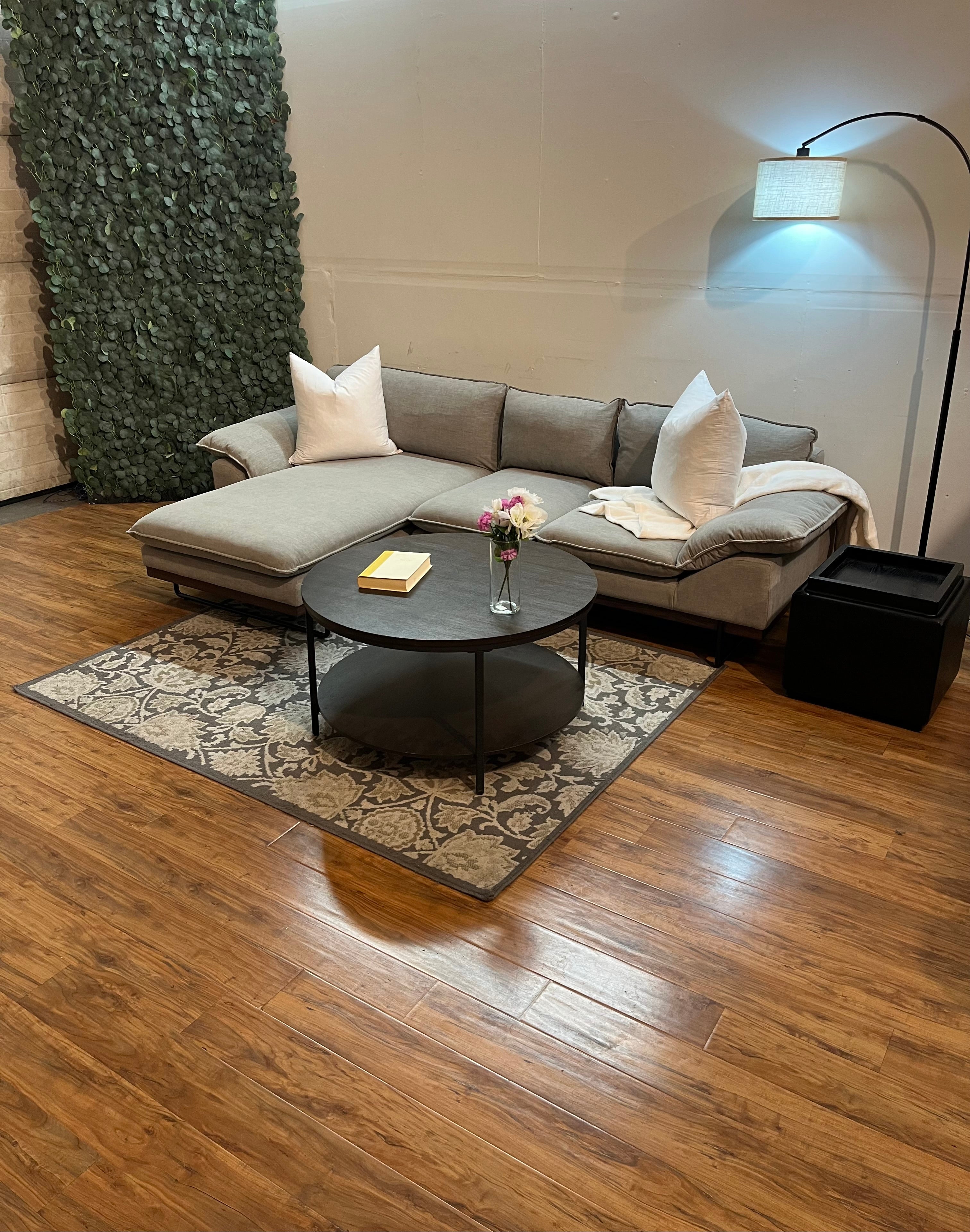 Article Sectional in Platinum Gray