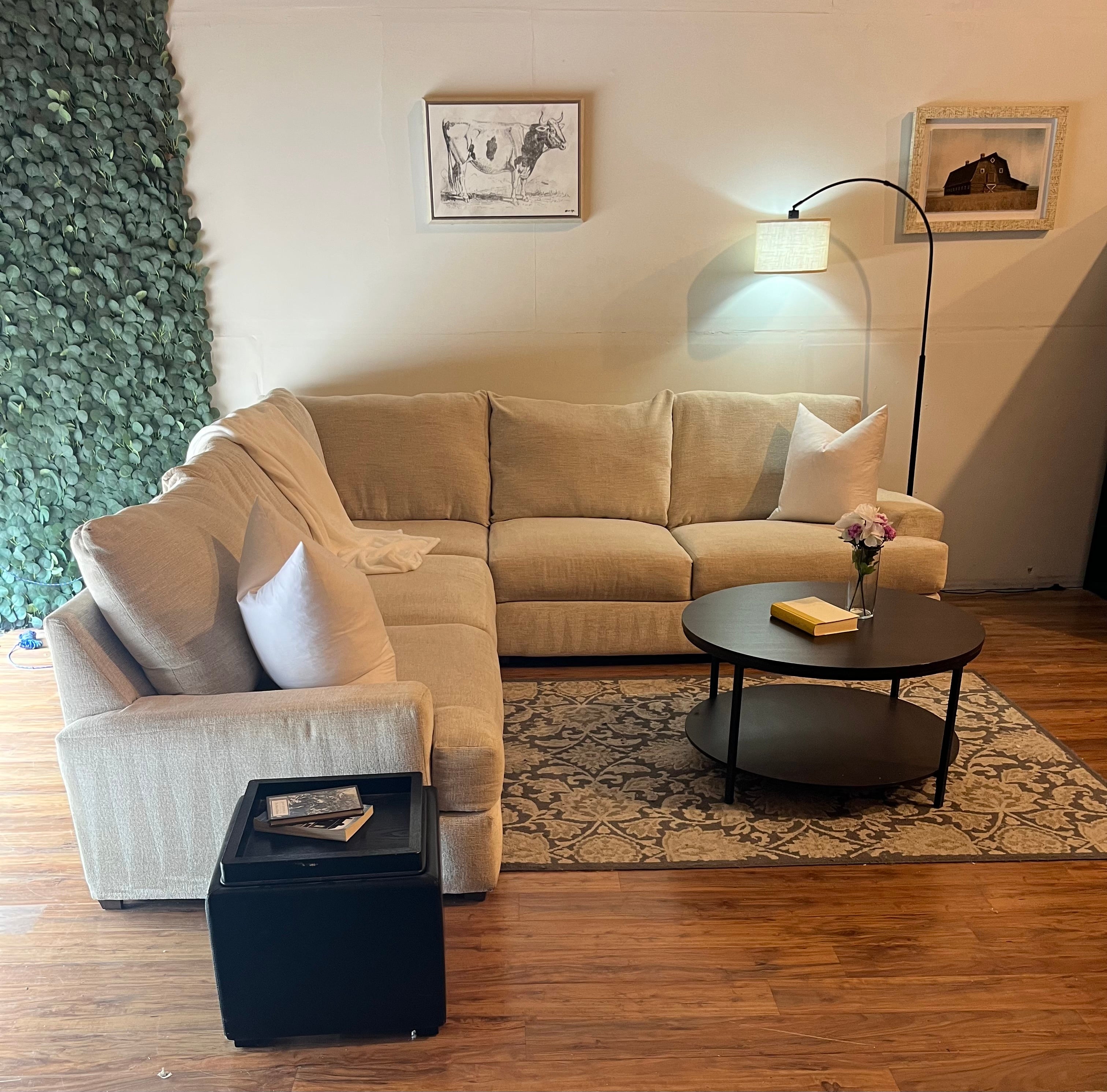 Cardi’s Furniture Sectional in Beige