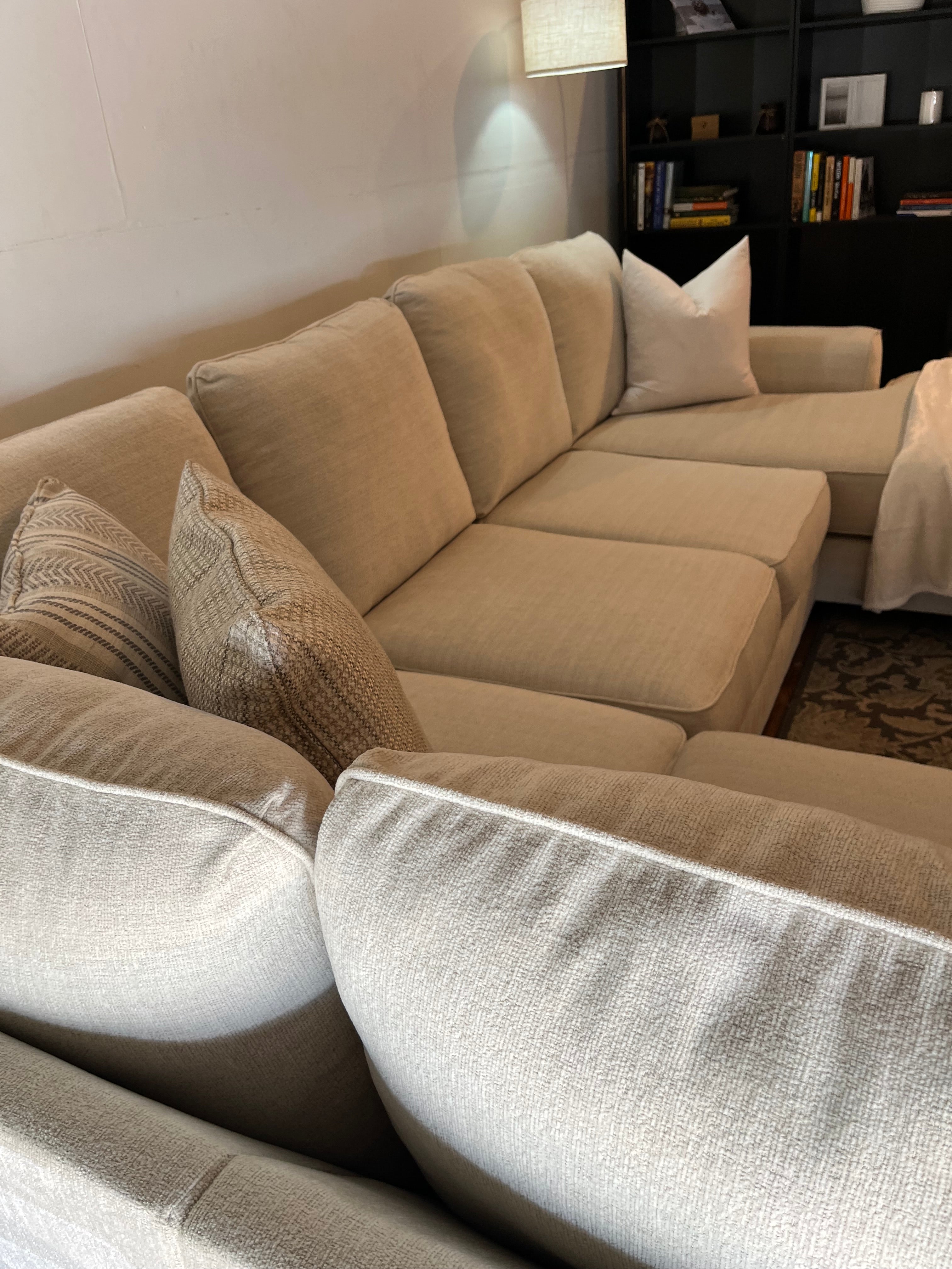 Ashley Furniture Lerenza Sectional in Birch White