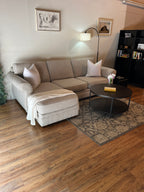 Klaussner Sectional in Bone Gray