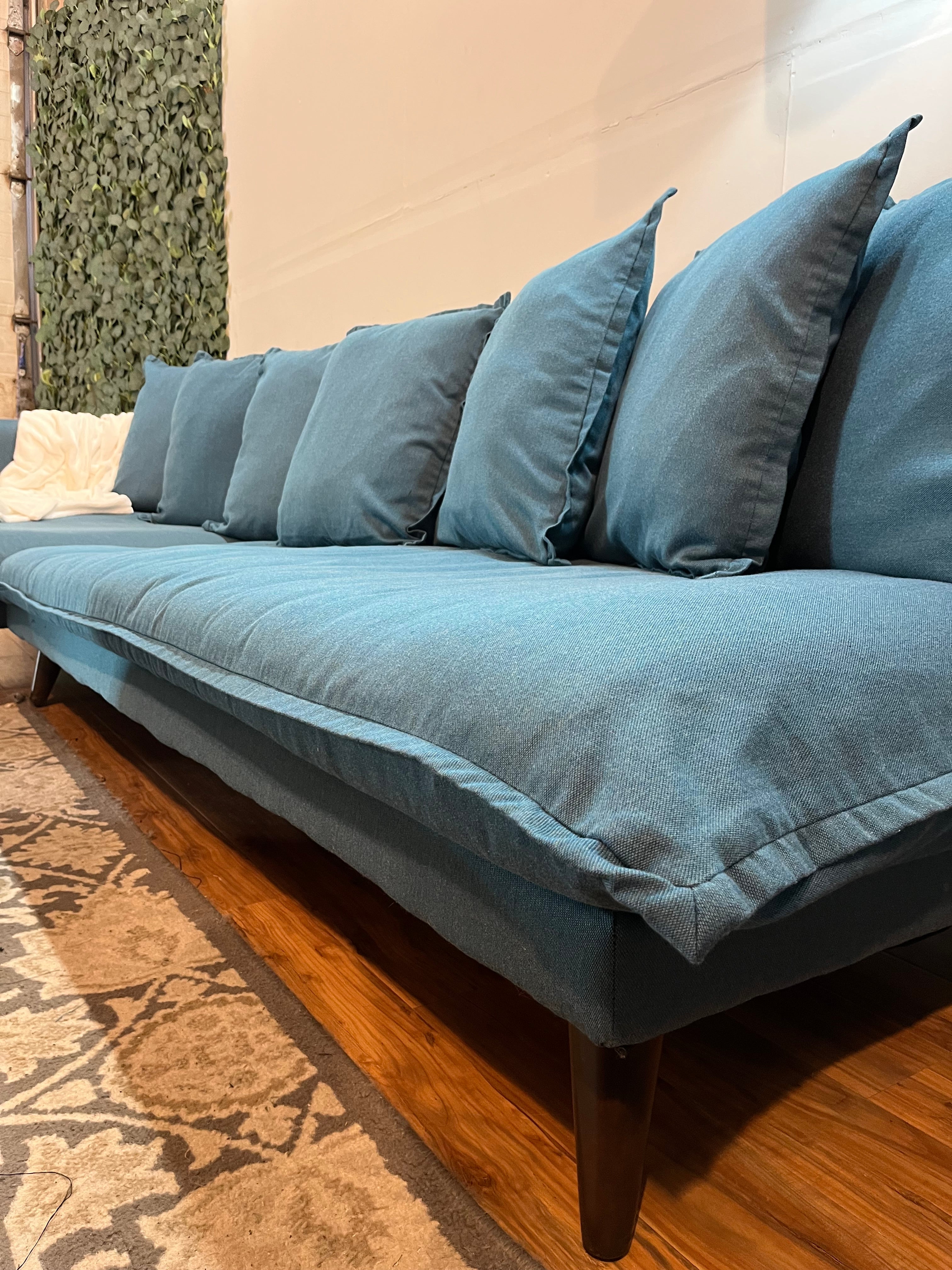 Joybird Denna Sectional in Lagoon