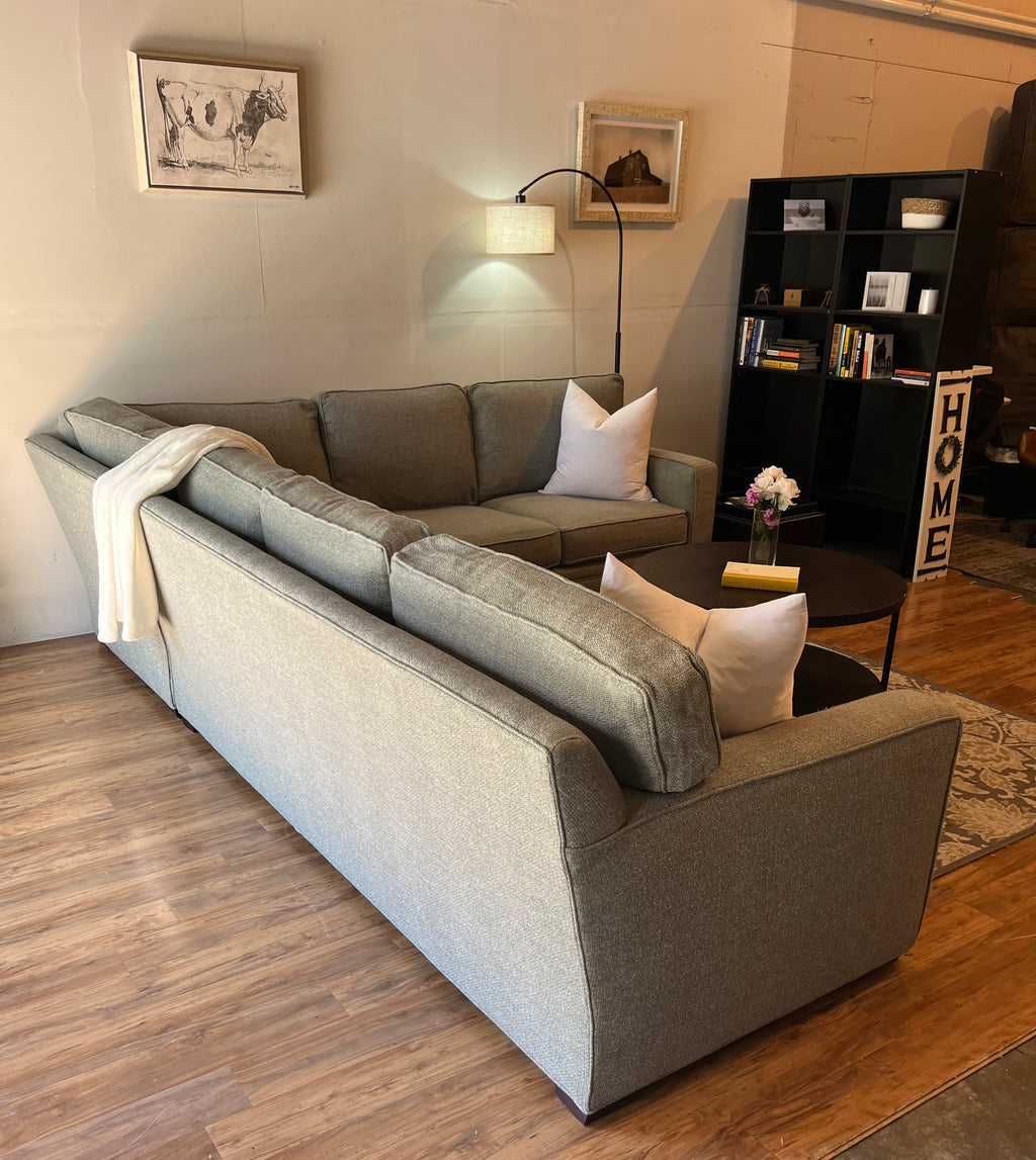 Boston Interiors Sectional in Sky Blue