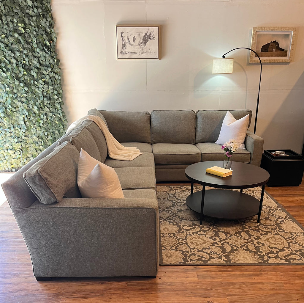 Boston Interiors Sectional in Sky Blue