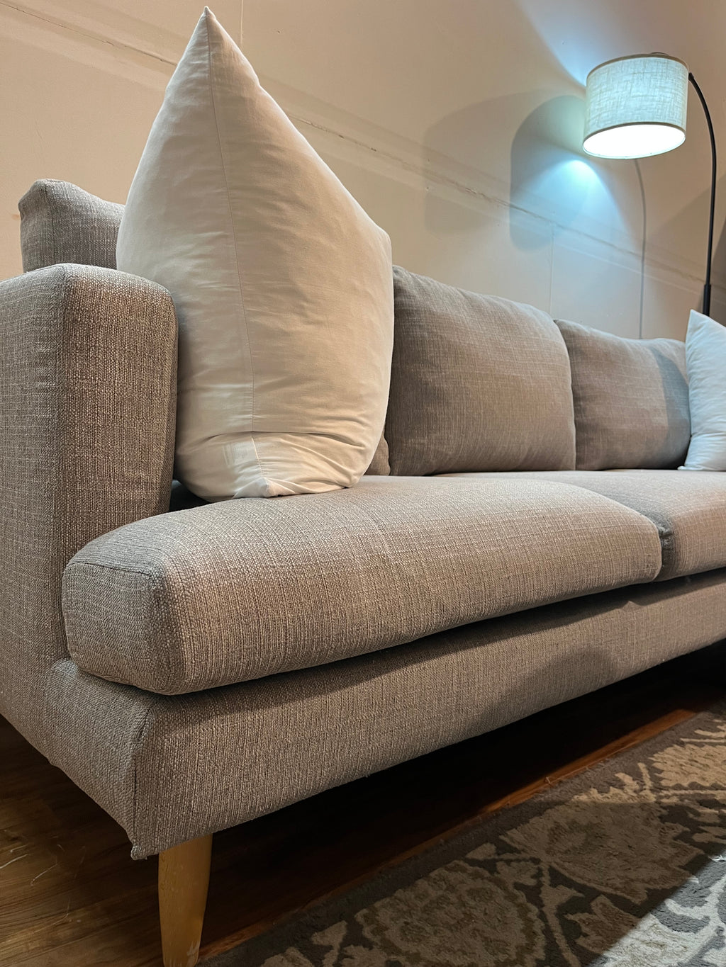 Castlery Tana Chaise Sectional in Pearl Gray