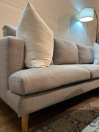 Castlery Tana Chaise Sectional in Pearl Gray