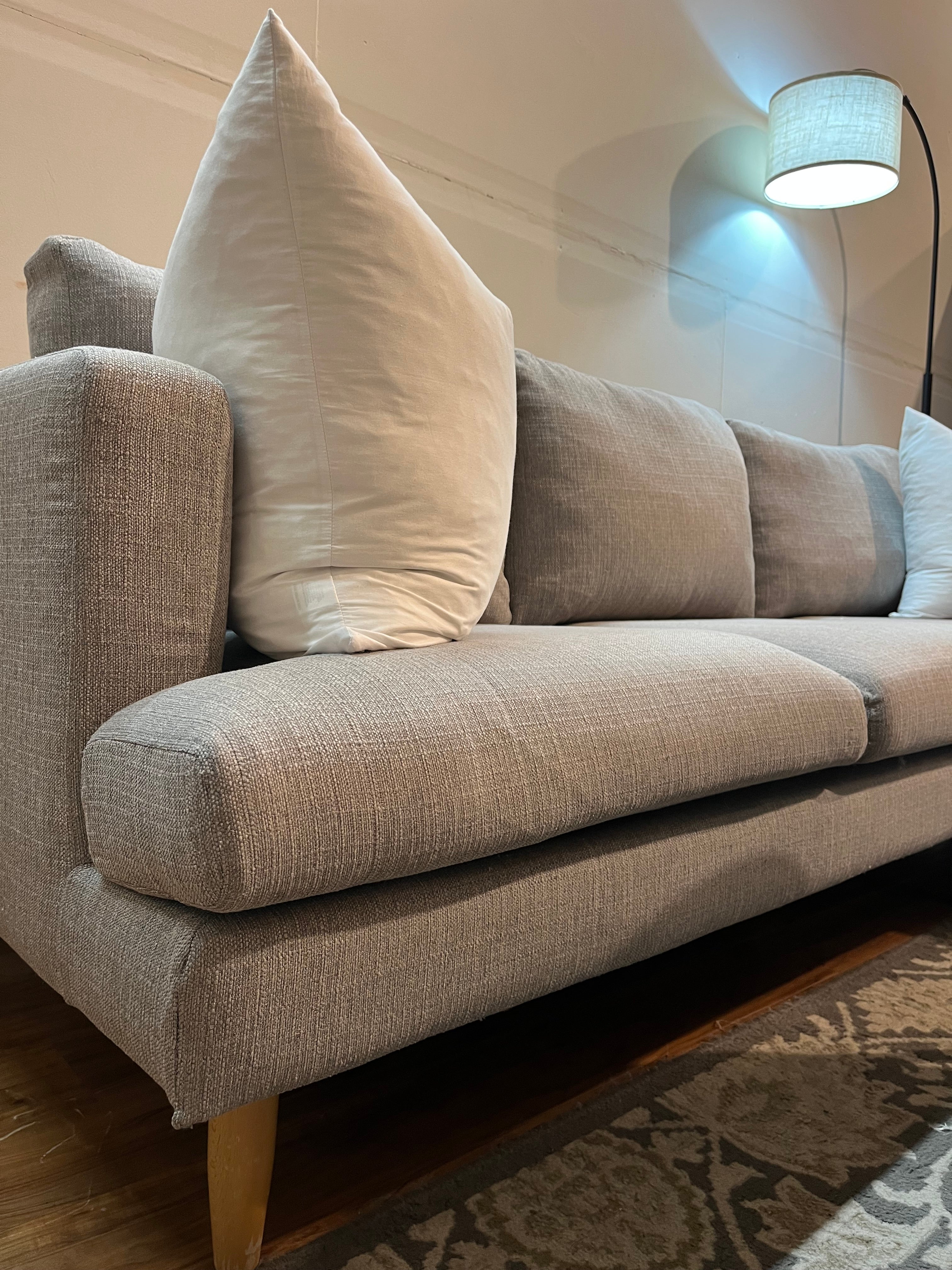 Castlery Tana Chaise Sectional in Pearl Gray