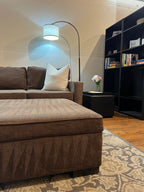 Macy’s Radley Sectional with Ottoman in Java Brown