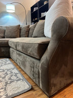 Arhaus Sectional in Charcoal Gray