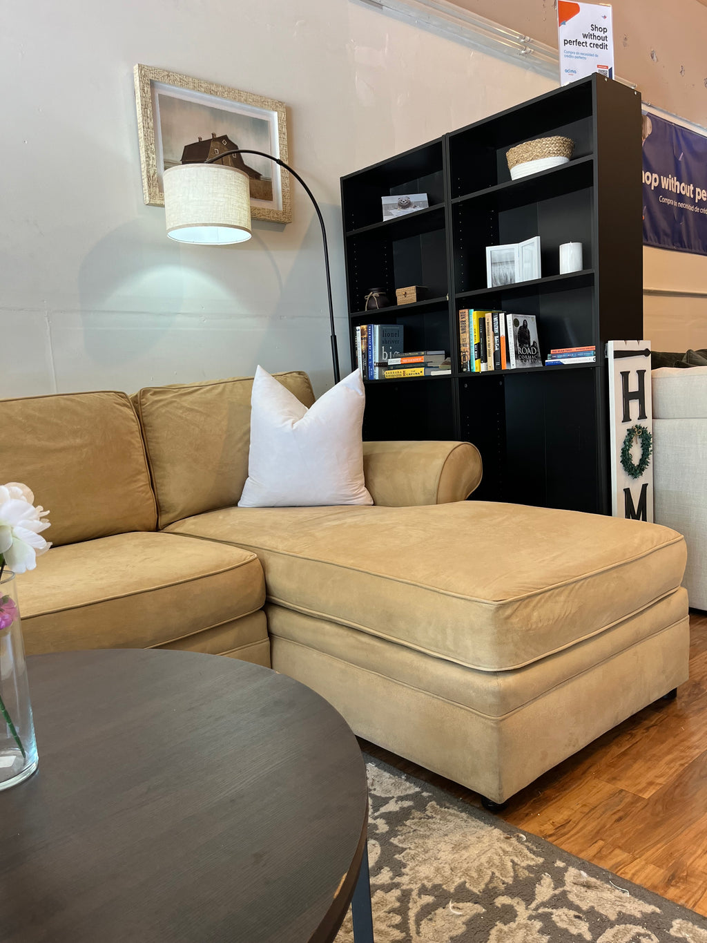 Pottery Barn Pearce Roll Arm Sectional in Oat