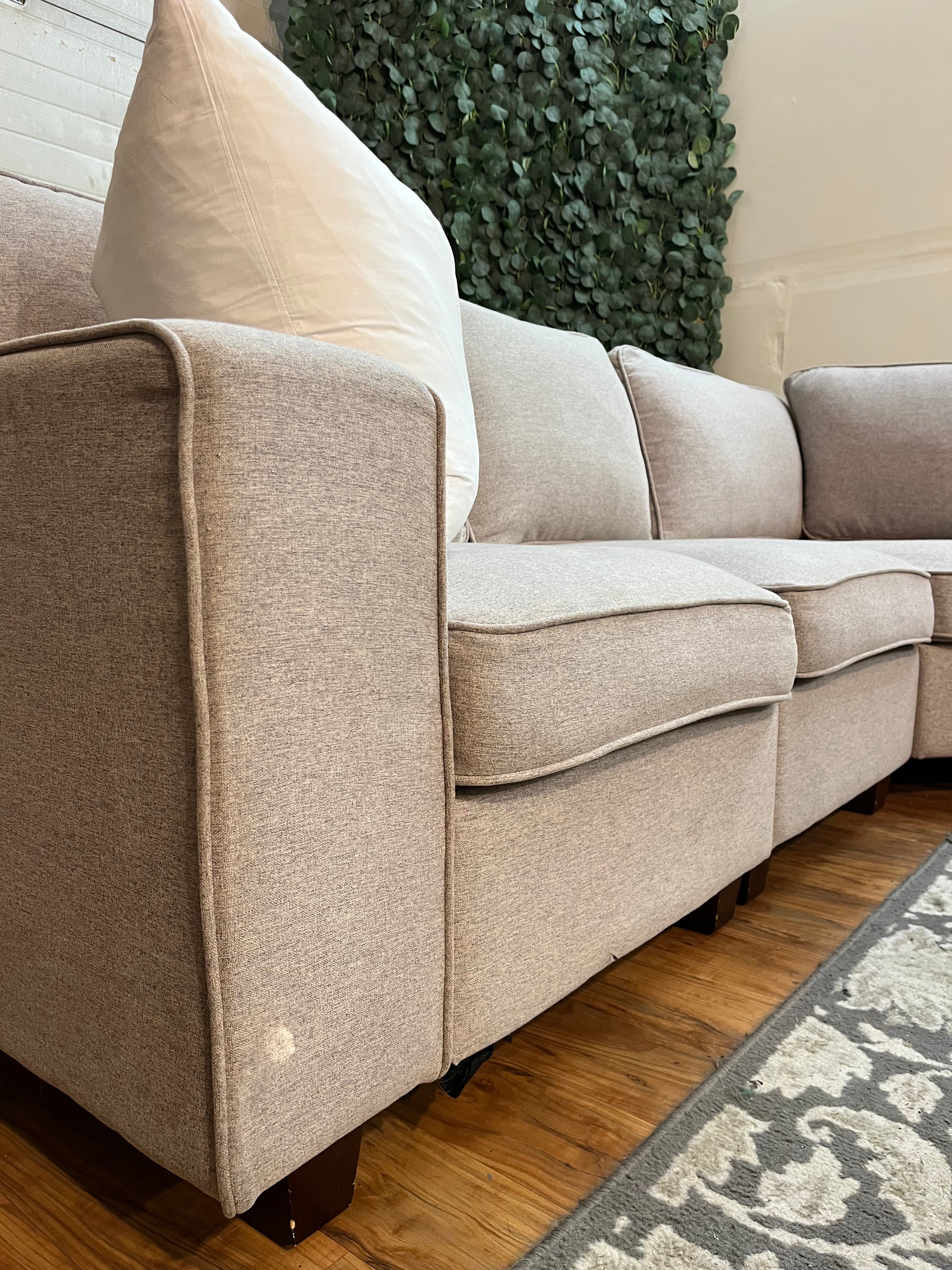 Modular Sectional in Heather Gray