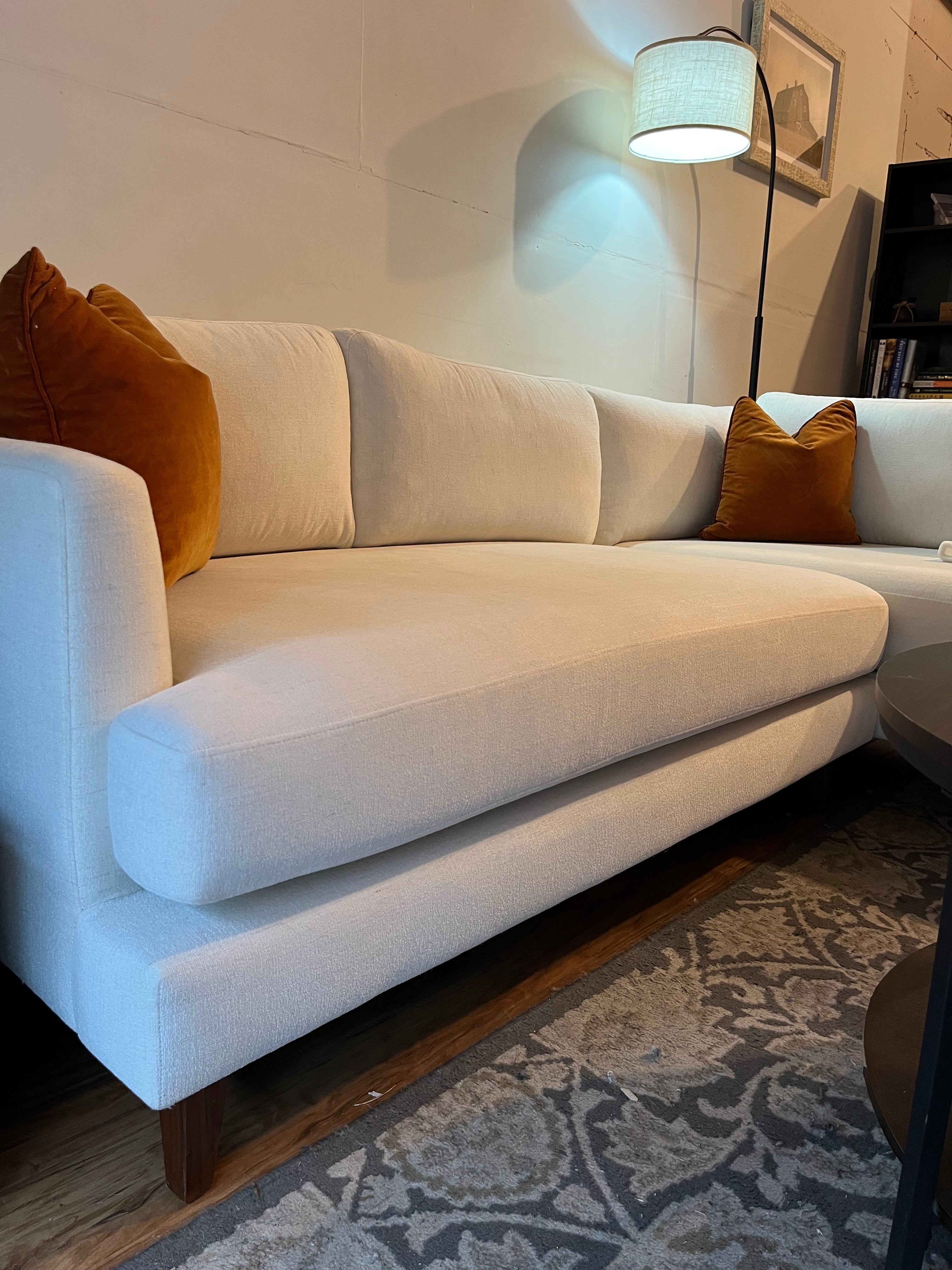 Interior Define Winslow Sectional in Frost White