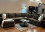 Arhaus Sectional in Charcoal Gray