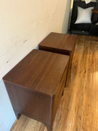 Article Rosin 2-Drawer Nightstands (2) - Walnut