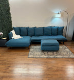 Joybird Denna Sectional in Lagoon