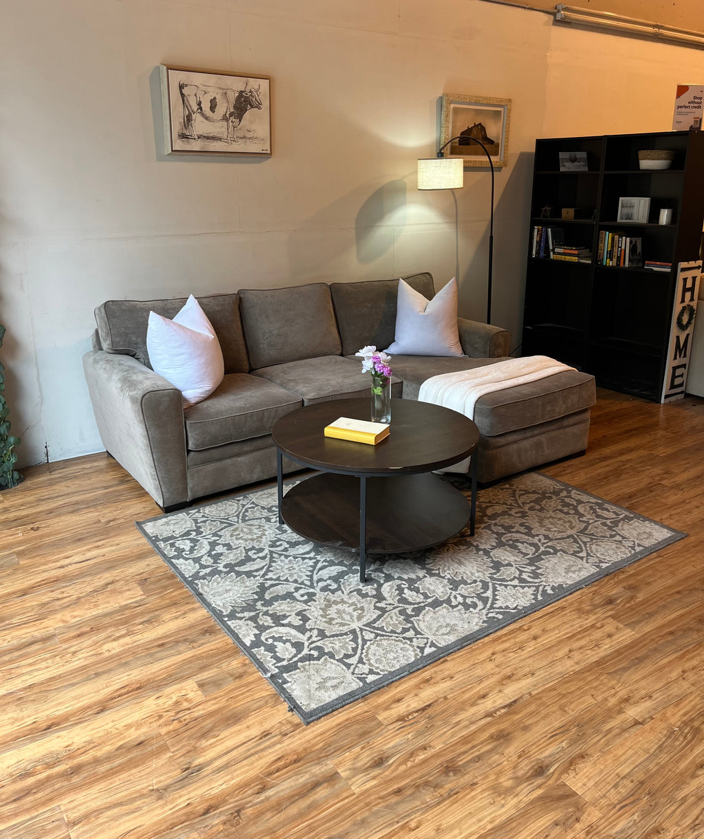 Jordan’s Furniture Sectional in Ash Gray