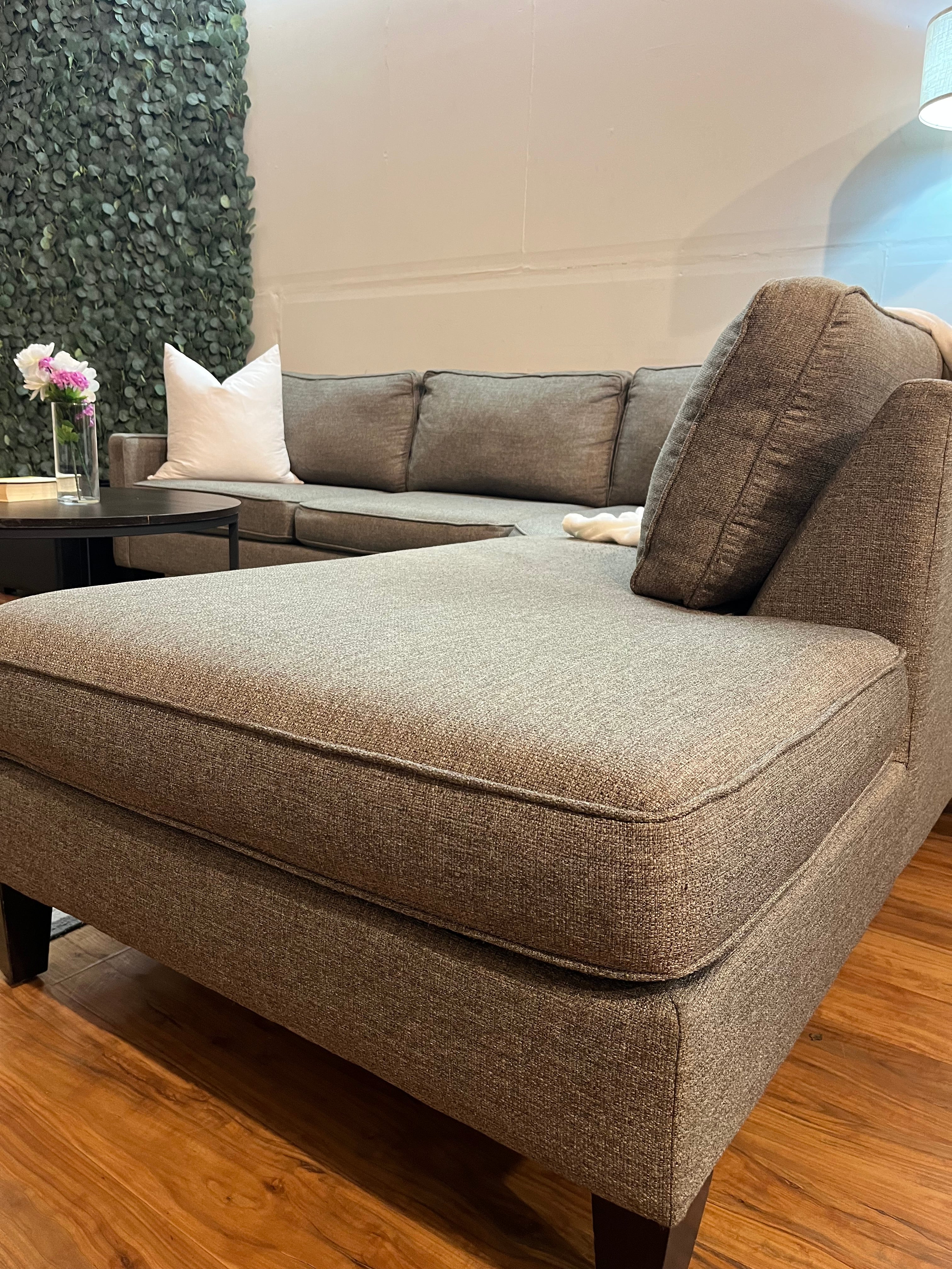 Max Home Sectional in Stone Gray