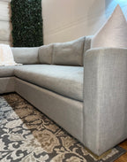 Restoration Hardware Belgian Track Arm Sectional in Fog