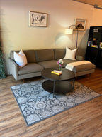 Room & Board Sectional in Heather Gray