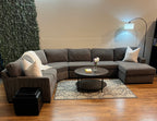 Macy’s Radley Sectional in Mocha Gray