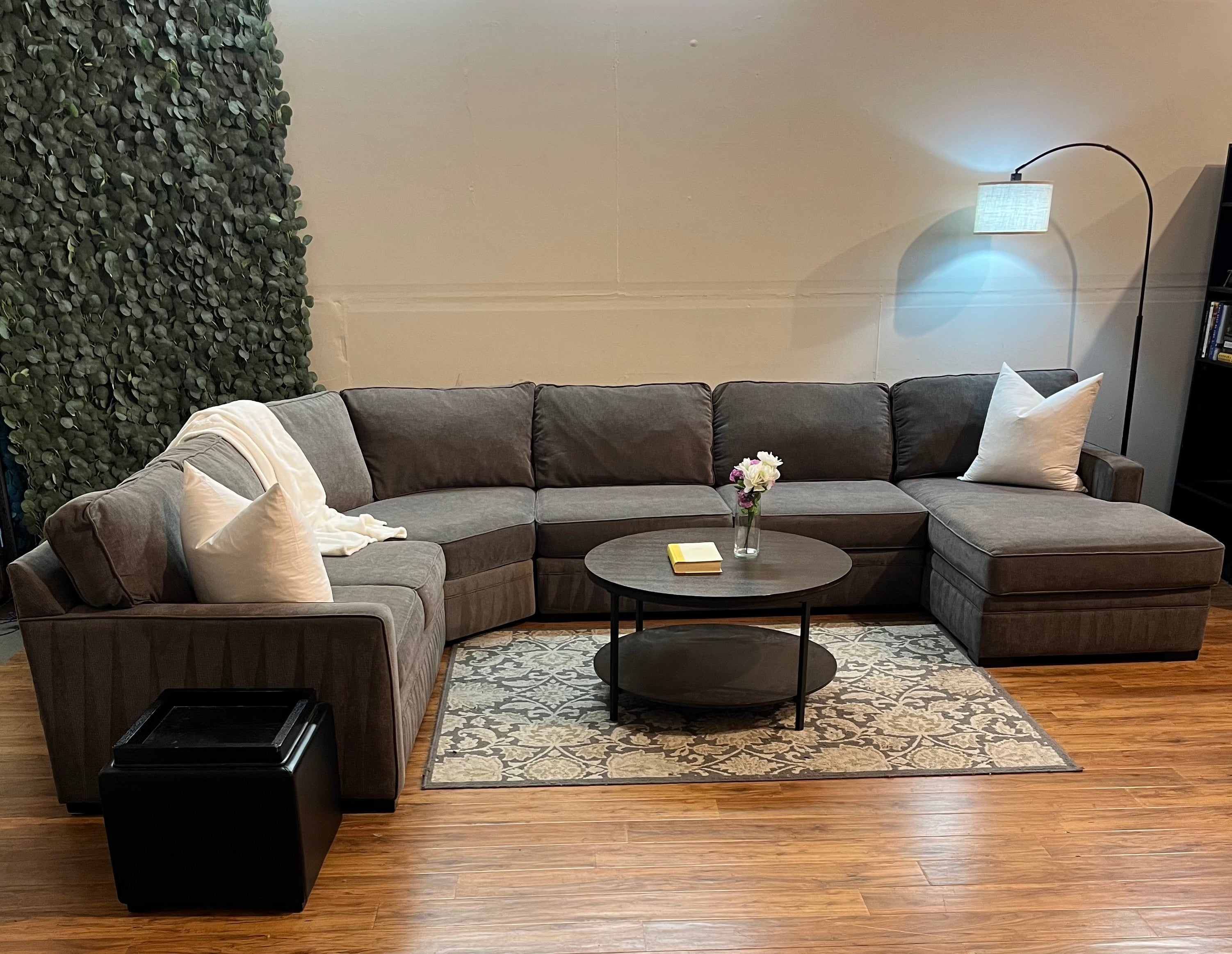 Macy’s Radley Sectional in Mocha Gray