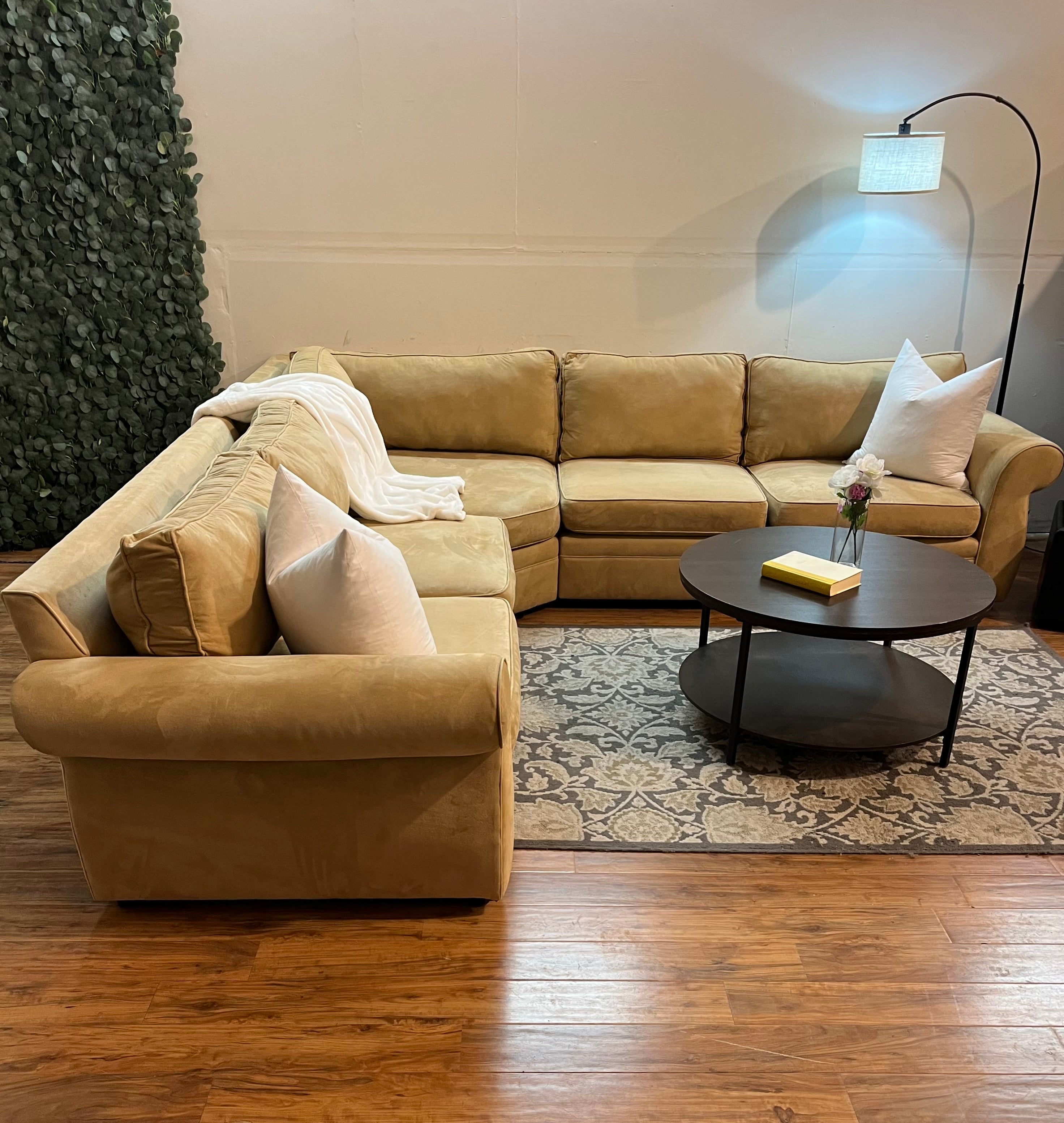 Pottery Barn Pearce Roll Arm Sectional in Oat