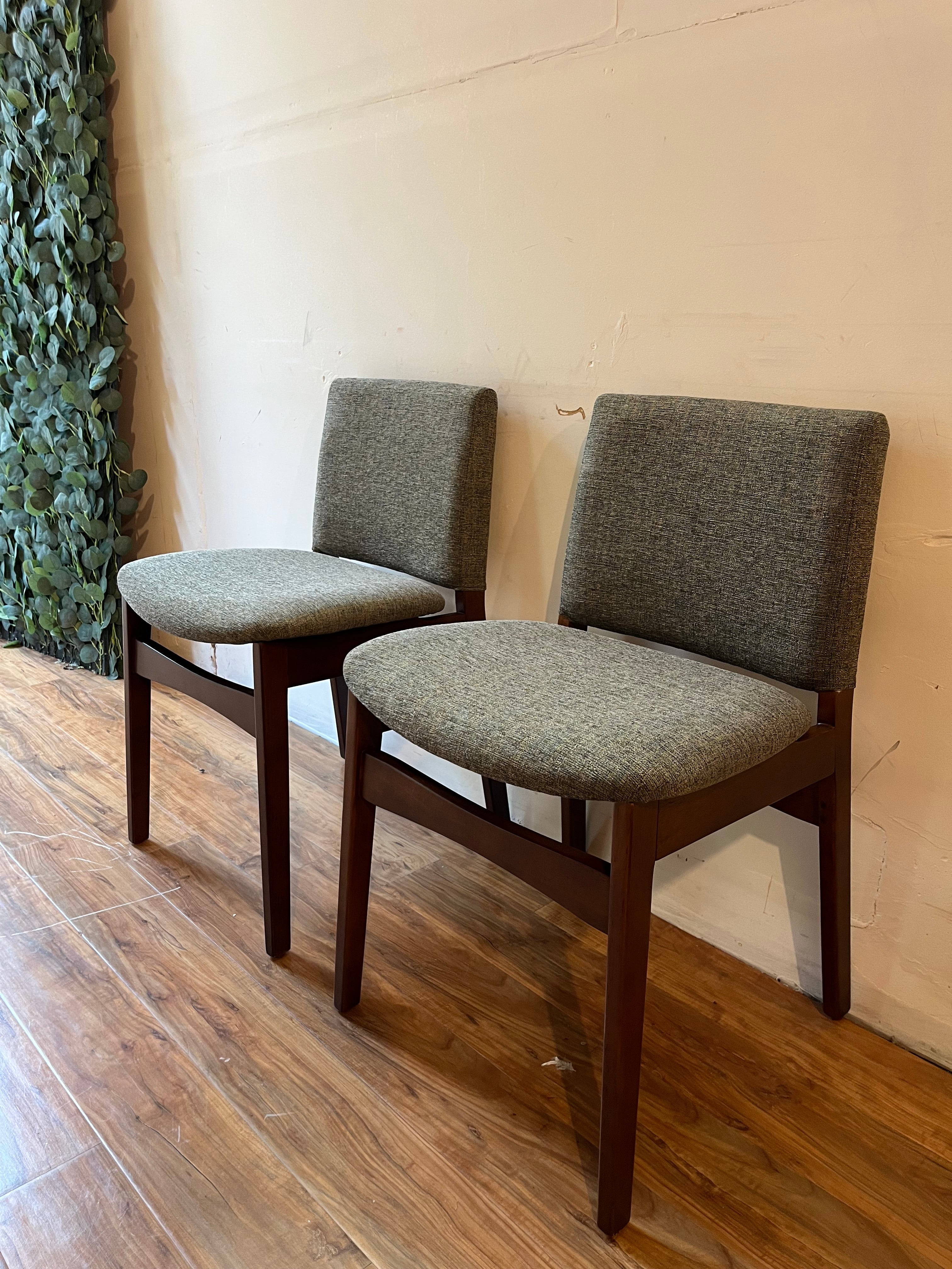 Article Nosh Dining Chairs - Walnut and Hemlock Green