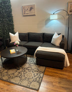 Crate & Barrel Davis Sectional in Graphite