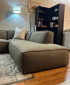 Castlery Johnathan Sectional in Performance Twill, Moss