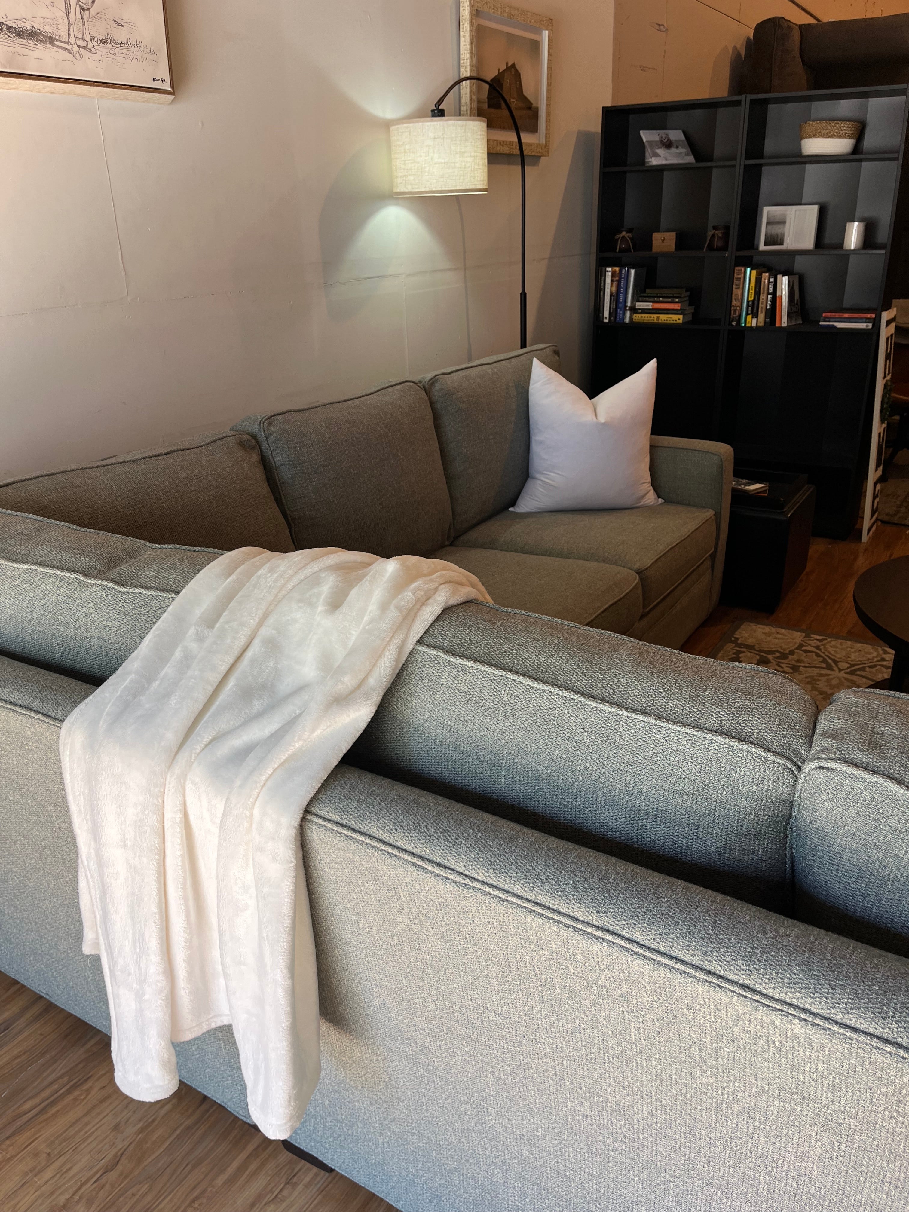 Boston Interiors Sectional in Sky Blue