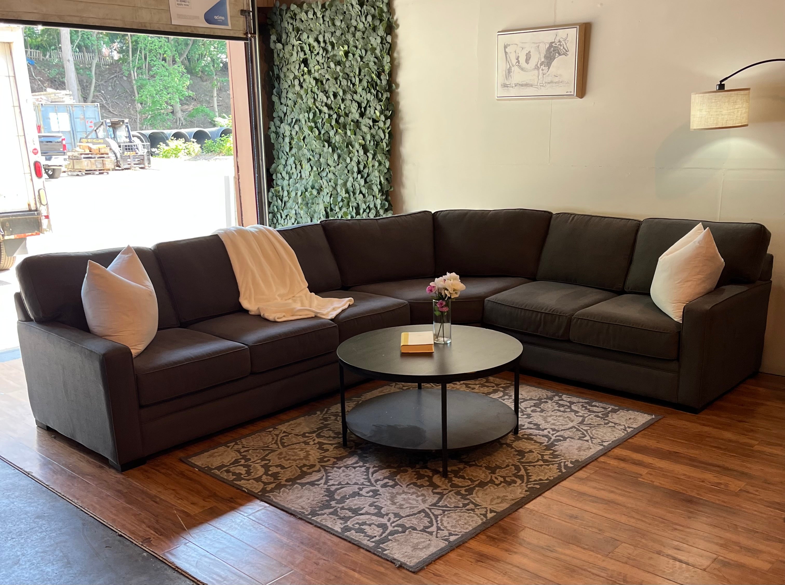 Jordan’s Furniture Sectional in Dusk