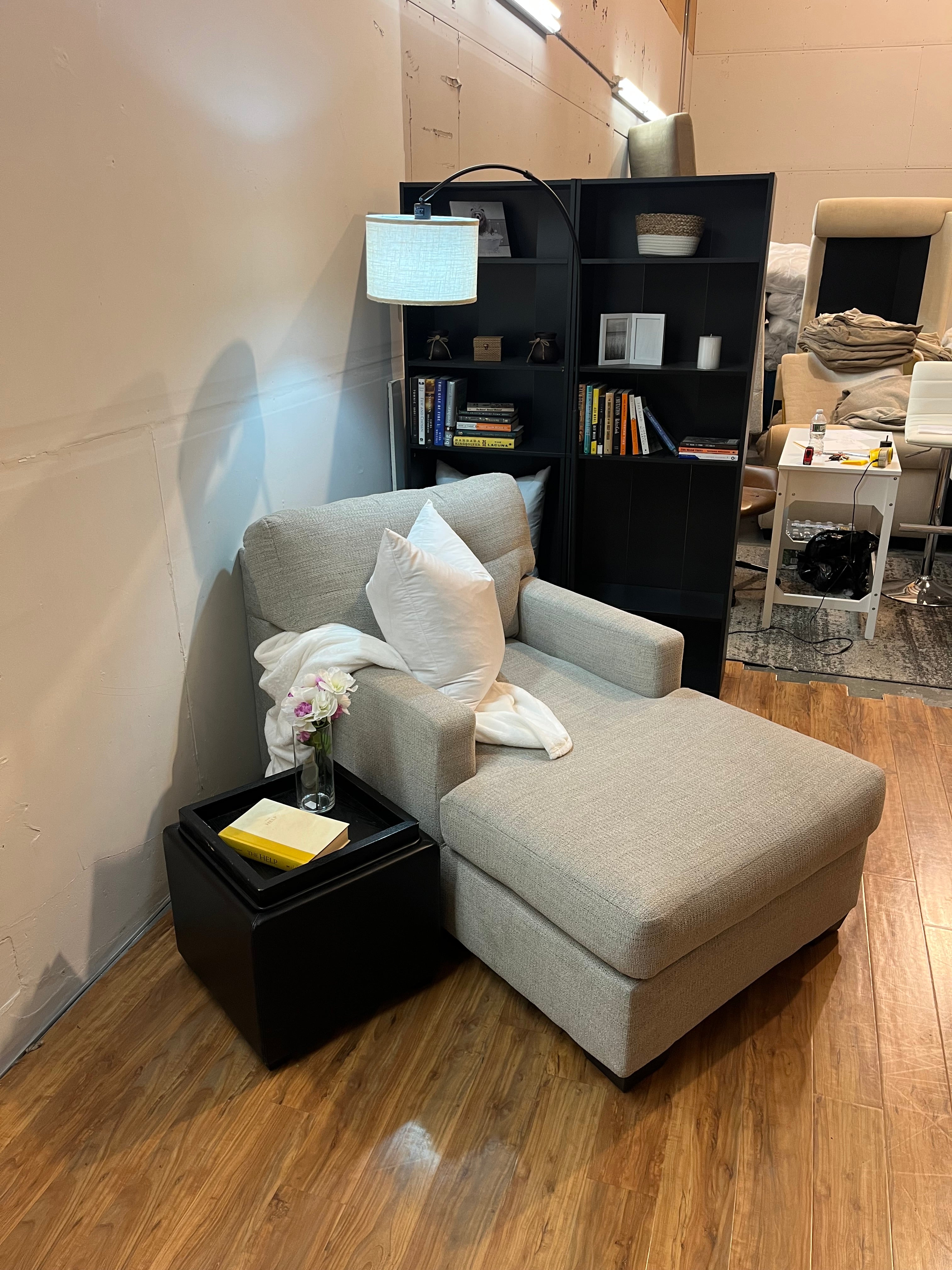 Ashley Furniture Chaise Lounge in Pearl Gray