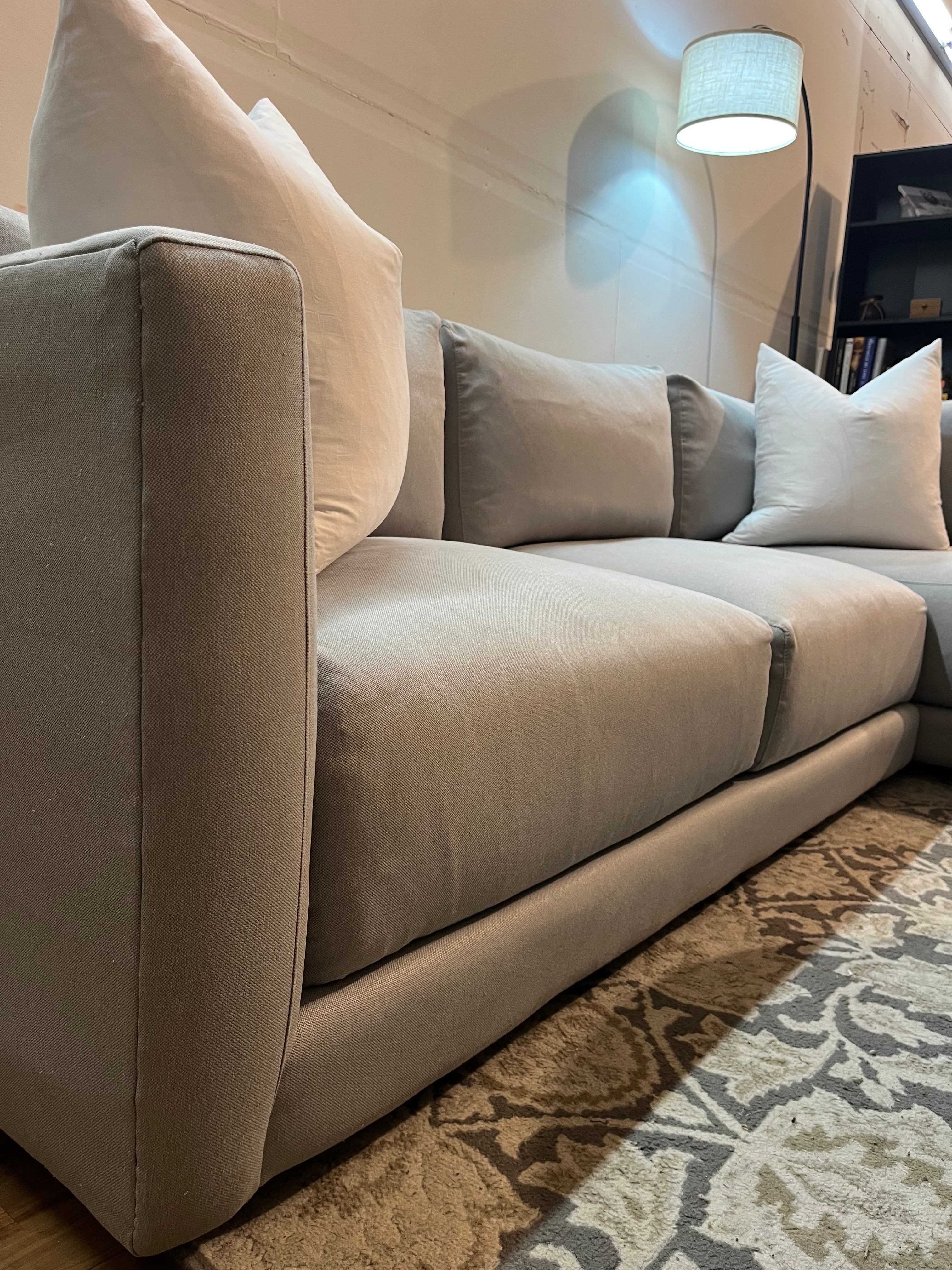 Room & Board Sectional in Dawson Gray