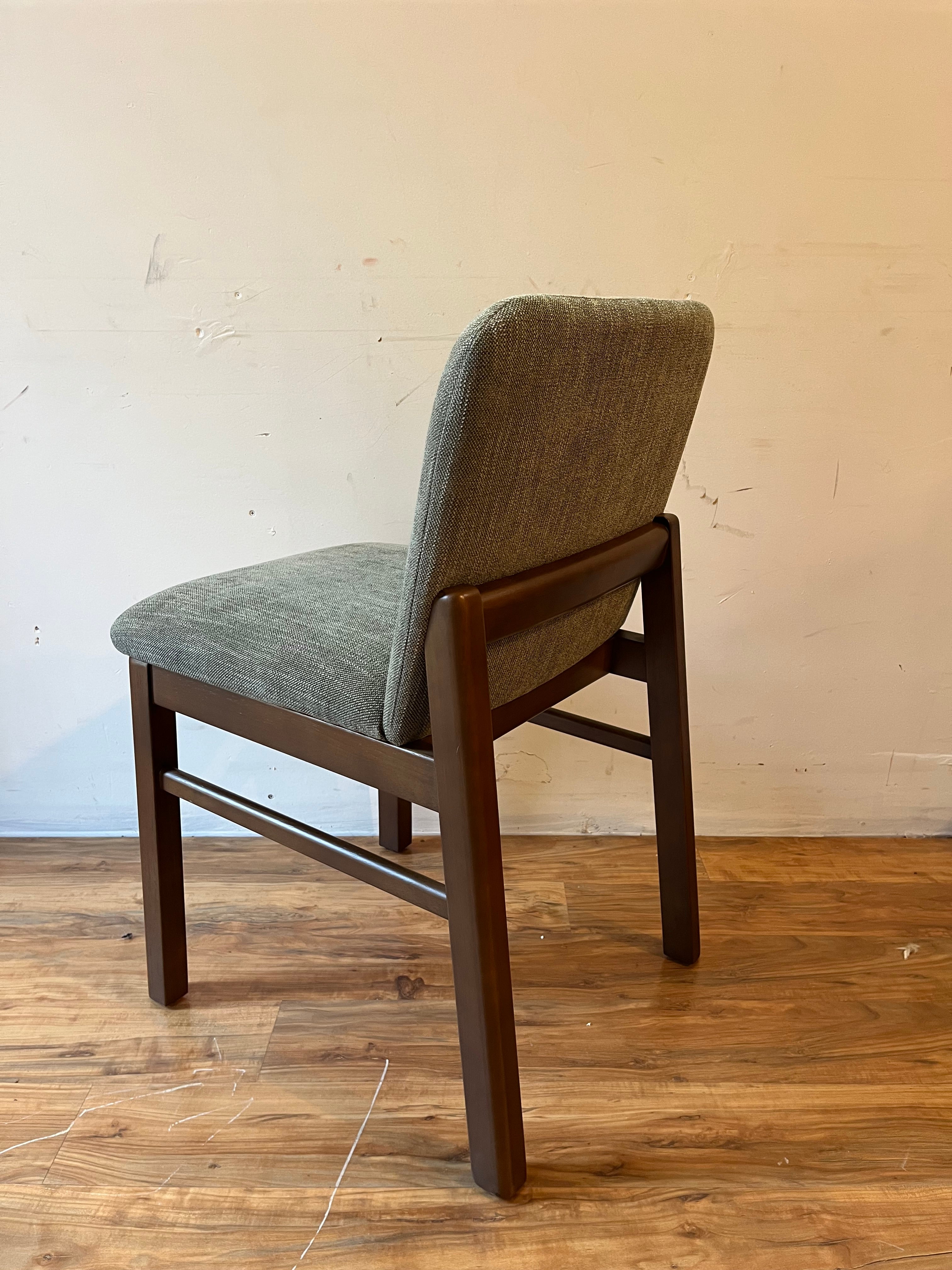 Article Mikkel Dining Chairs (3) - Walnut and Algonquin Green