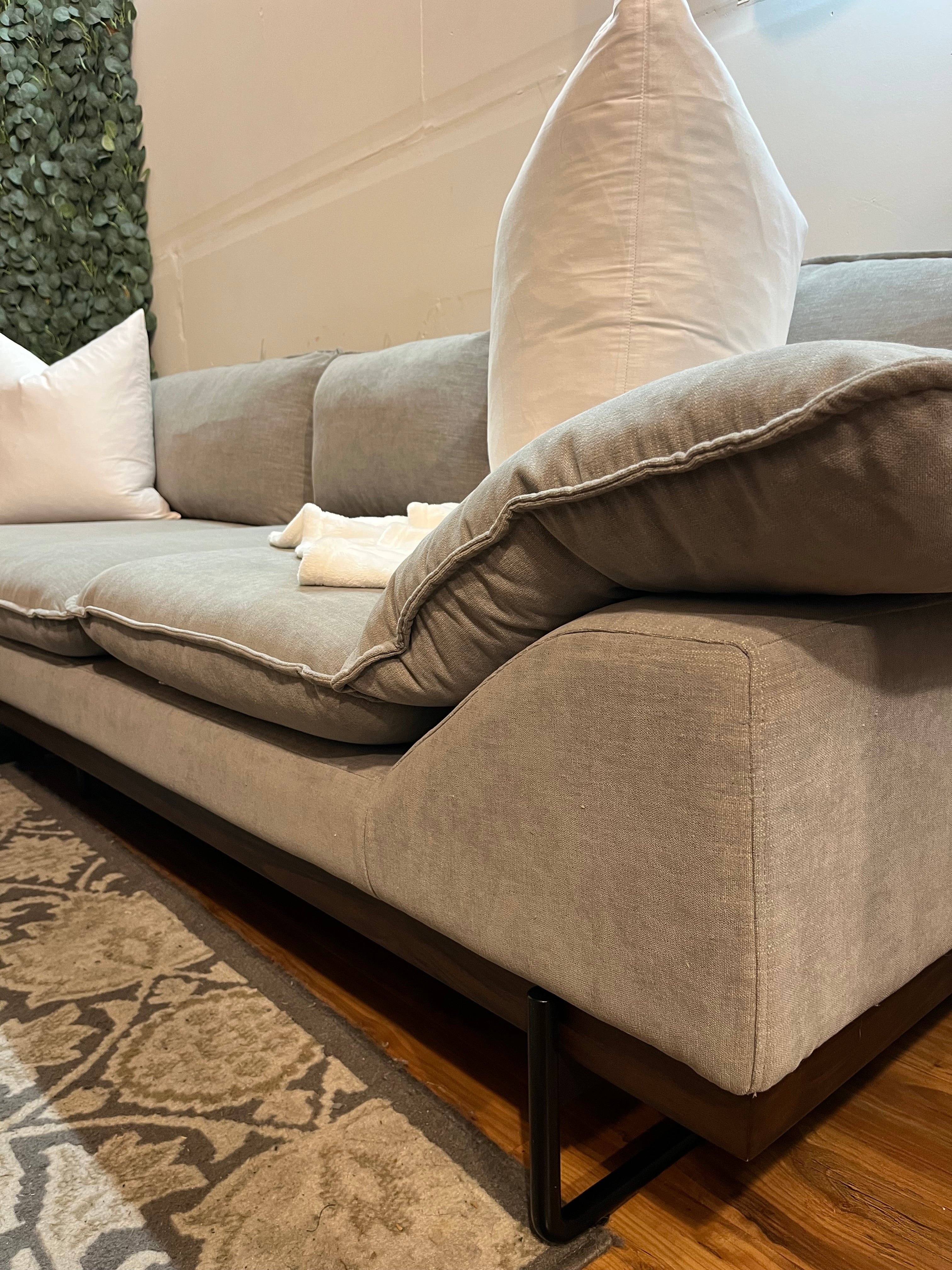 Article Sectional in Platinum Gray